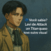 Levi Ackerman de Attack on Titan – arte minimalista para post de blog.