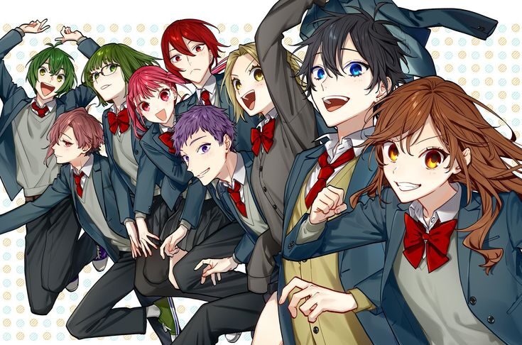Elenco de Horimiya — colegas e amigos na escola