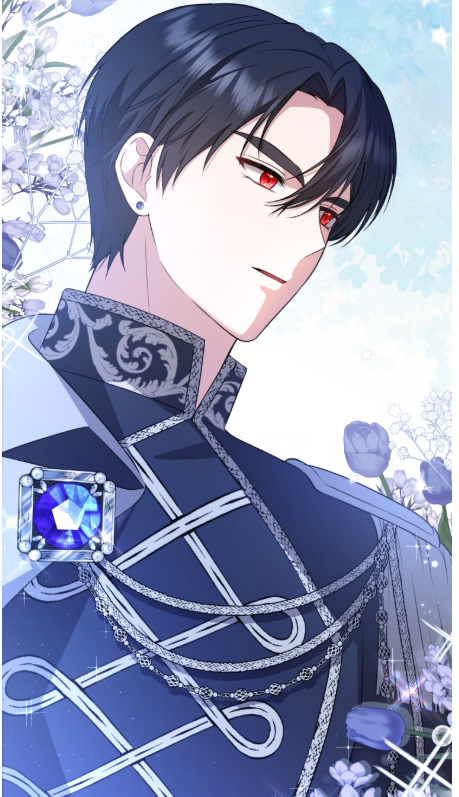 Painel do manhwa com Roxanne e outros nobres em cena