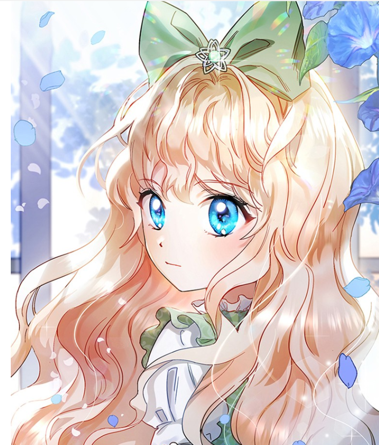 Arte do manhwa The Hero&rsquo;s Savior com Ariadne crian&ccedil;a