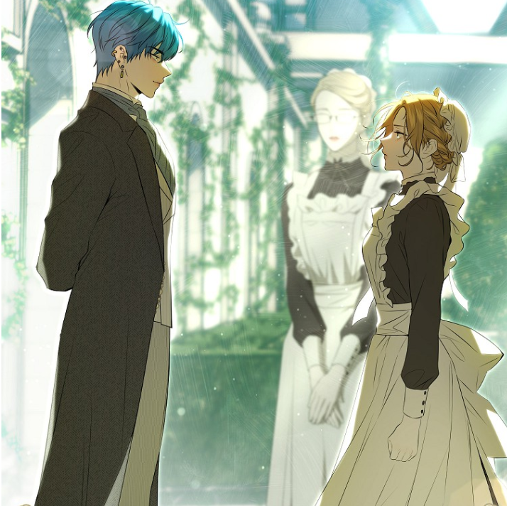 Cena de fantasia e com&eacute;dia com Daisy e Lu no webtoon