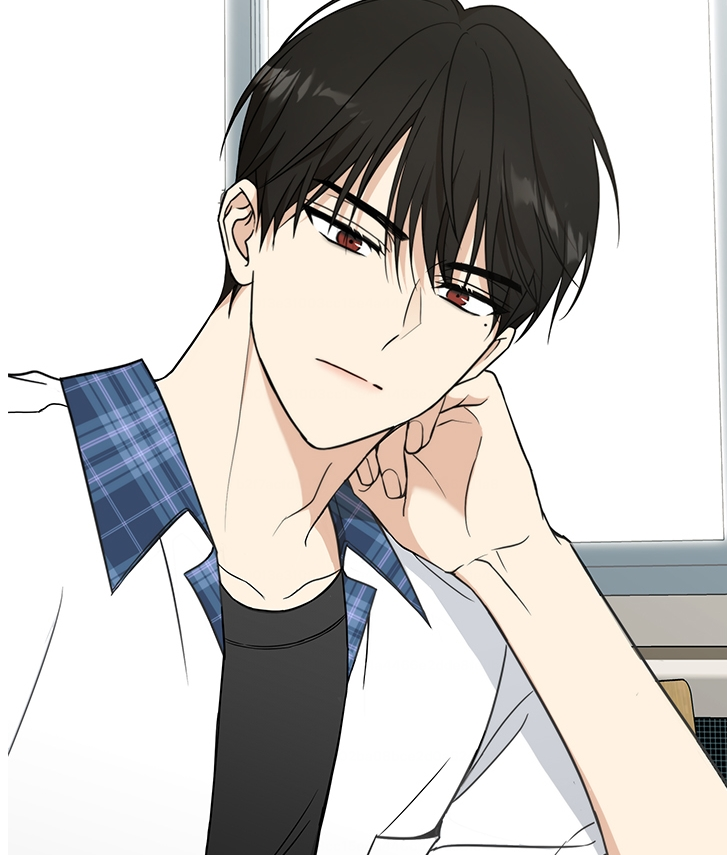Na escola, Dogyeom demonstra um lado mais calmo e misterioso
