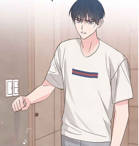Cena do universo do webtoon W, com sobreposi&ccedil;&atilde;o de quadros e mundo real